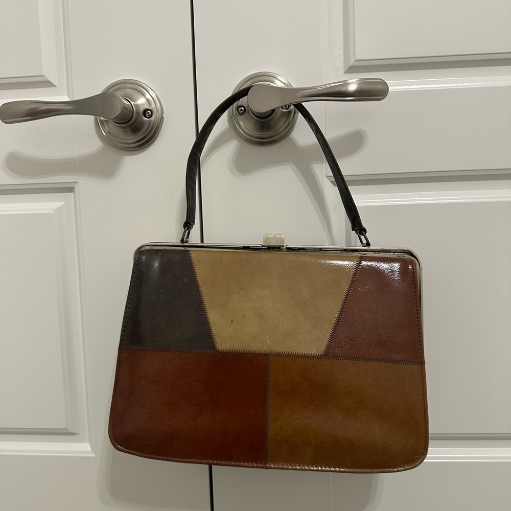 Multicolor Patchwork Handbag - image 1